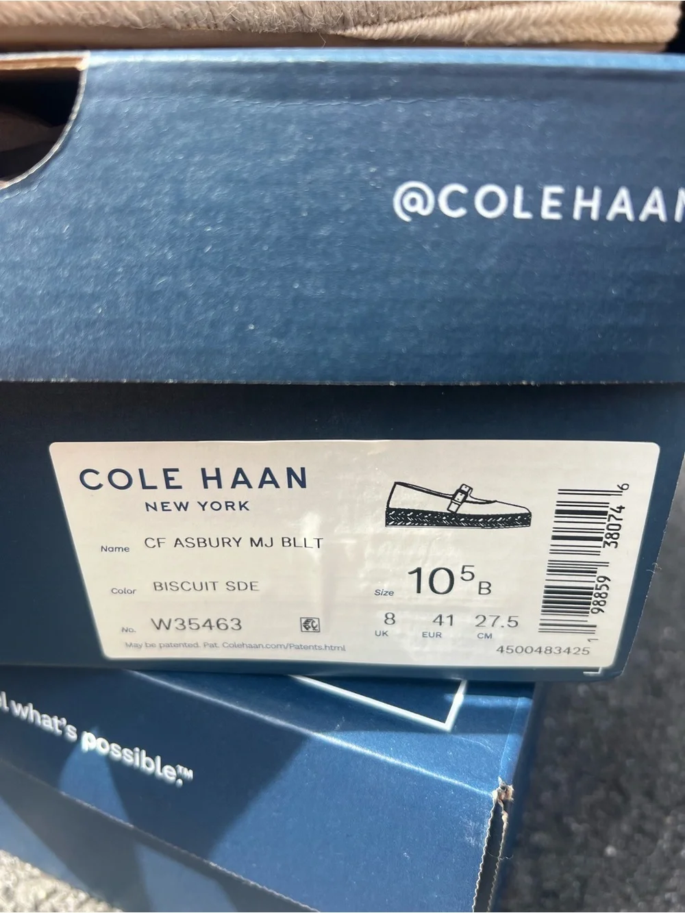 Cole Haan Tan Suede Mary Jane Espadrille with Buckle
